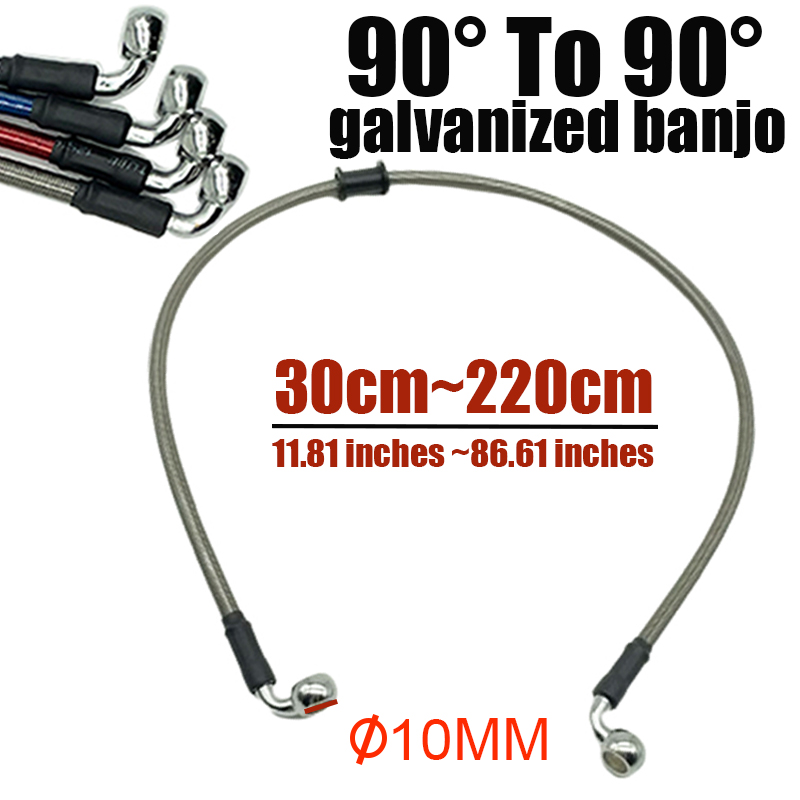 10mm 90 Degree Motorcycle Dirt - Braided Line ulasan dan harga