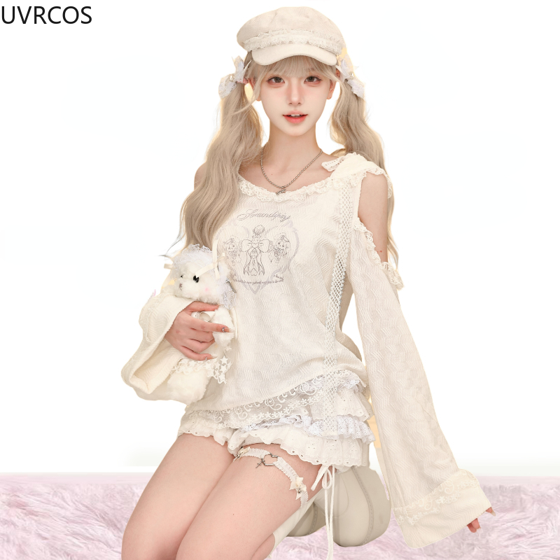 Kawaii Sweet Lolita Style Skir - Fly Line ulasan dan harga