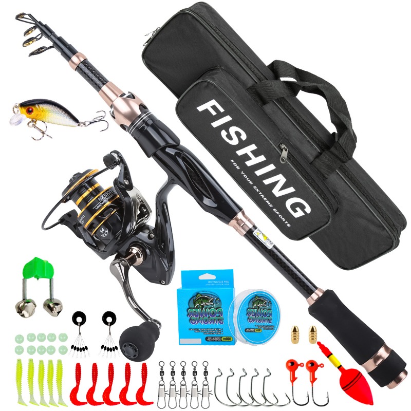 8m Telescopic Fishing Rod Reel - Freshwater Line ulasan dan harga