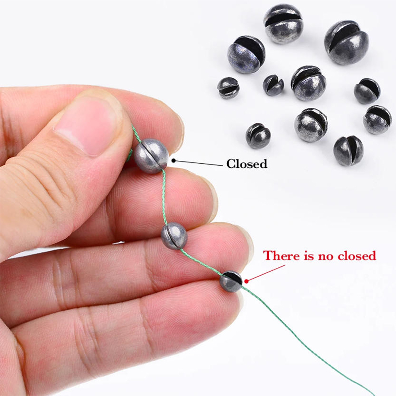 100Pcs/Box Single-Opening Lead - Fishing Line Box ulasan dan harga