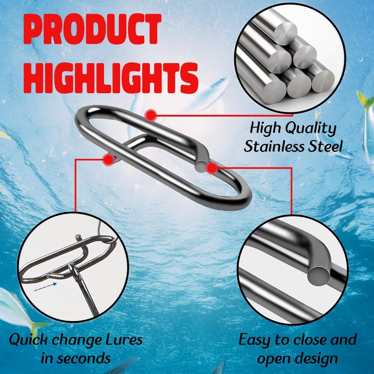 9KM Fishing Snap Kit 110pcs Po - Freshwater Line ulasan dan harga