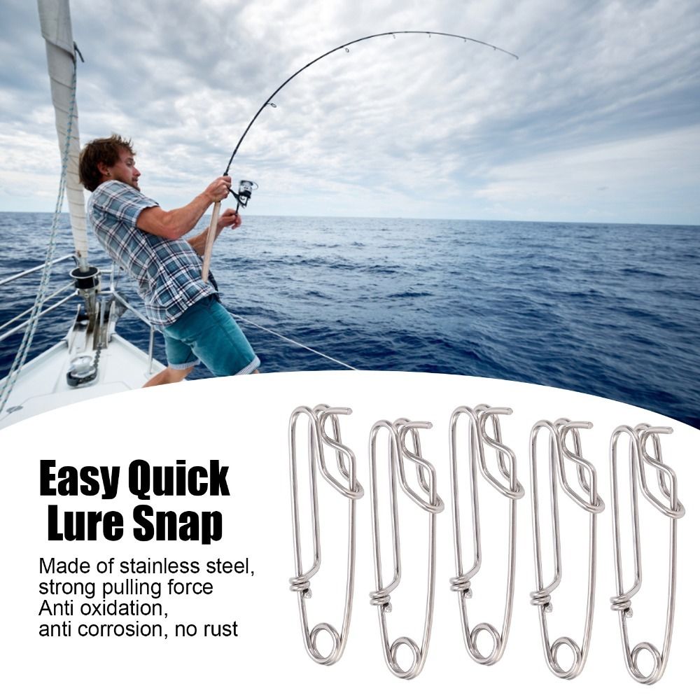 5PCS Durable Stainless Steel L - Freshwater Line ulasan dan harga